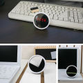Mini Desktop Digital Clock LED Display Mirror Electronic Noiseless Table Alarm. 