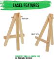 1 Pcs 6 Inch Mini Pine Wood Easel / Easels Small Wooden Display Stand. 