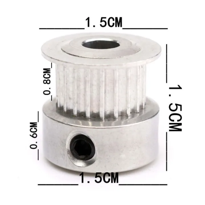 GT2%2020%20Teeth%205mm%20Bore%20Timing%20Pulley%20Aluminum%20-%20Image%202