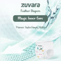 Zuvara Feather Diaper Pants - M (Pack Of 40*4) + 2 Baby Water Wipes. 