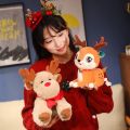 3D Stuffed Animals Elk Toy Christmas Tree Christmas Elk Plush Toy Plushies Openable Christmas Series Doll Cartoon Collection Santa Claus Plush Dolls Christmas Atmosphere. 