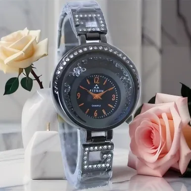 FITRON%20Branded%20Luxury%20and%20Stylish%20Women%20Watch~Imported%20Stylish%20Watches~Jewelry%20Bracelet%20Watch%20With%20Floating%20stones~Fitron%20Watches%20For%20Women's%20Girls%20-%20Image%202