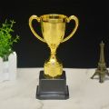 New Gold Gold Trophy Awards Rose Plastic Prize Cup School Rewarding Supply Magnolia Award Cup School Competition. 
