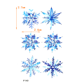 Renyuan Blue Snowflake Waterproof Temporary Tattoo Men Flash Tattoo Stickers New Black Snowflake Henna Sleeve Tattoos Tatoo Kids Art Sticker. 