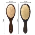 New Wood Hair Brush Head Massage Brush Hairbrush With Steel Needle Steel Hair Brush Hair Care Hair Combing Scalp Airbag Hair brush. 