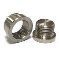 Universal O2 Sensor Stepped Mounting Boss and Plugs M18X1.5 Hex Plug Kit Stainless Steel for Cars and Trucks. 
