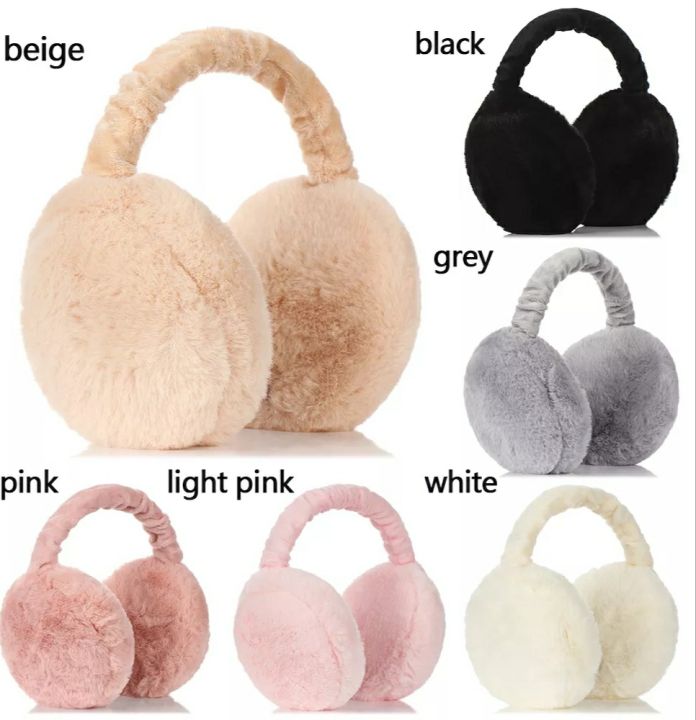 Double Sided Winter Fur Earmuffs For Girls