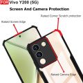 Bumper case for Vivo Y200 5G / V29e - Clear PC Back Hybrid Transparent Phone Cover. 