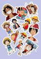 Luffy Sticker Set- 13 pcs | Sticker Pack for Laptop | Decalsnation. 