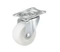 1 Pcs Heavy Duty Caster Wheel 360 Degree Furniture Carts Furniture Roller 1 inch White Nylon Rubber. 