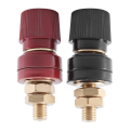 2Pcs Terminal Binding Post, 555 Type Brass Pillar Terminal Block M8 Thread Diameter Binding Post 220V-380V 200A. 