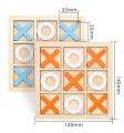 Wooden Board ( Alu & Cross) Tic tac toe Game Interaction Puzzle Training Brain Early Educational Toys for All Age. 