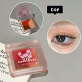 New Tulip Mini Tricolor Splicing Eyeshadow Palette Orange Brown Matte Glitter Eye Shadow Shimmer Eye Pigment Korean Makeup. 