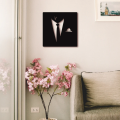 Masculine Man In Suit Portrait Wall Art Decor. 