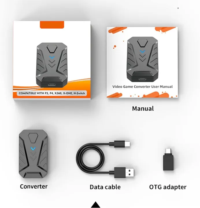 MIX%20Master%207%20IN%201%20Video%20Wired%20Gamepad%20Game%20Converter%20Black%20Colour%20-%20Image%202