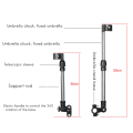 NAMUNY 2X Stainless Steel Bicycle Umbrella Stand Electric Bicycle Umbrella Stand A Type Straight Tube Umbrella Stand. 
