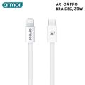 ARMOR AR-C4 | Type-C to Lightning Fast Charging Cable - 25W Power Delivery | Compatible with 14, 13, 12, 11 Series & More. 