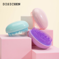 DISICHEN Fashion Mini Detangling Hair Brush Egg Round Shape Hair Brushes Anti-knotting Hair Smoothing Combs Anti Static Massage Hair Care Tools. 