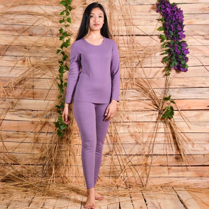 Mixed Cotton Thermal Set For Women