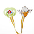 Mumlove Silicone Pacifier with Chain Clips - BPA Free. 