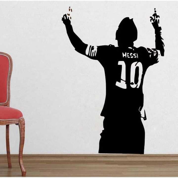 Lionel Messi Decorative Wall Sticker Decals for Home Living Room Decor 61cm x 100cm