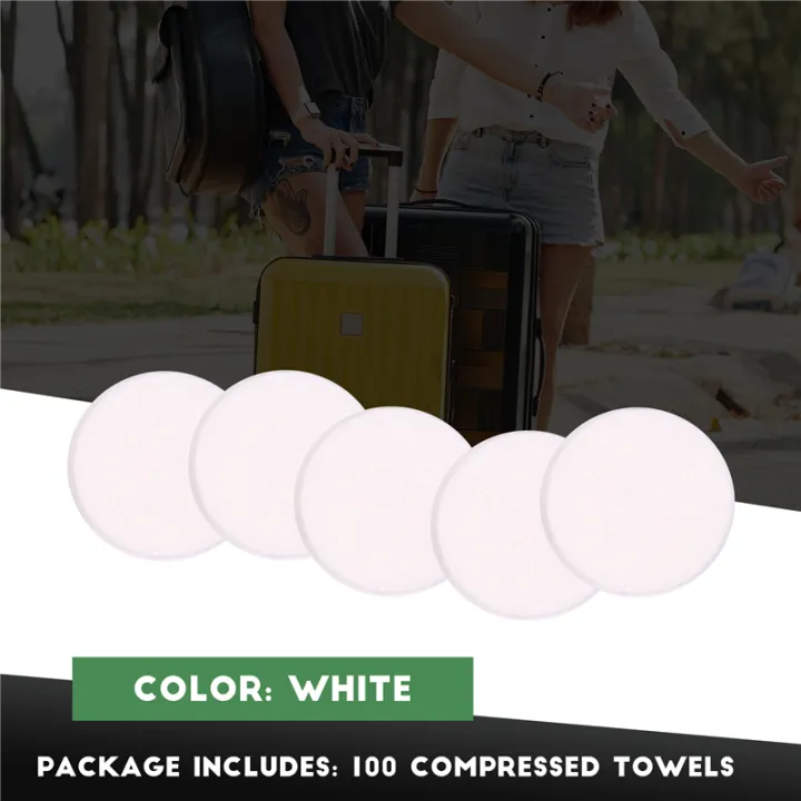 NAMUNY%20100Pcs%20Disposable%20Compressed%20Towels%20Tablet%20Capsules%20Washcloth%20Travel%20Camping%20-%20Image%203
