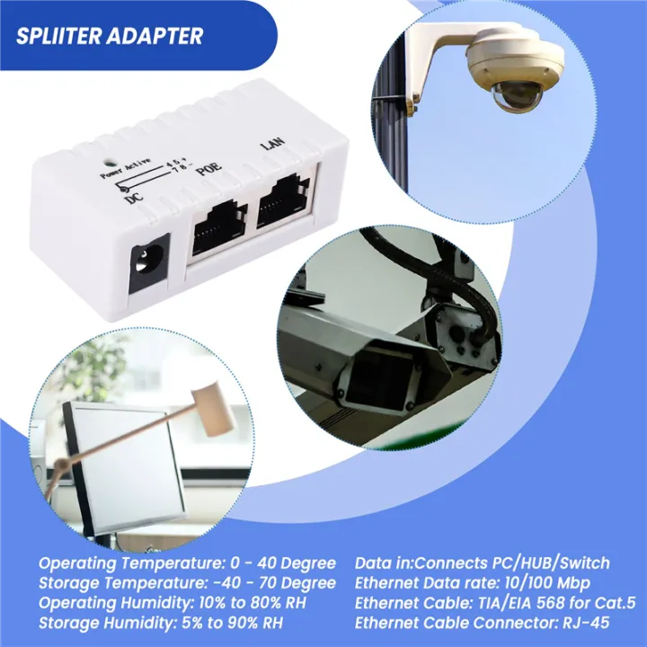 Poe%20Poe%20Injector%20Rj45%20Dc%205.5Mm%20x%202.1Mm%20Adapter%20Connector(White)%20-%20Image%207