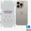 Apple iPhone 15 Pro Max Back Matte Gaming Hydrogel Unbreakable Membrane Screen Protector. 