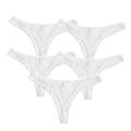Livingtex Premium White Thongs For Women- 5 Pcs. 