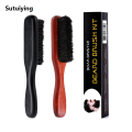 Sutuiying Boar Bristle Beard Brush – Natural Beechwood Handle, Fifty percent discount Long-Handle Beard Grooming Styling Brush for Men. 