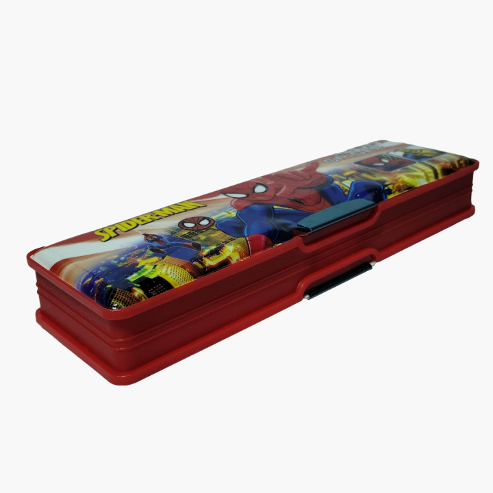 Magnetic%20Spiderman%20Double%20Layer%20Pen%20Pencil%20Box%20Stationery%20Organizer%20with%20Sharpener%20for%20School%20Boys%20(6x20cm)%20-%20Image%204