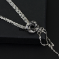 Xujiguanghui Movie Algerian Loveknot Necklace Vesper Lynd Casino Royale Bond Girl Love Knot Necklace Vintage Silver Plated Women Jewelry. 