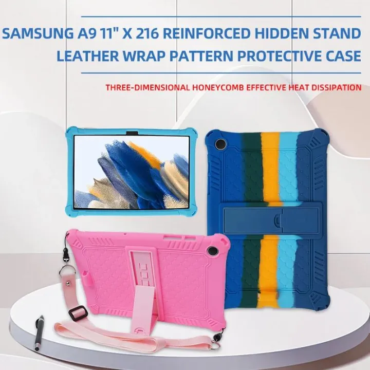 Tablet%20Cover%20For%20Samsung%20Galaxy%20Tab%20A9+11plus%20Case%202023%20SM-X210%20X215%20X216%20A9%208.7%20SM-X110/X115%20Soft%20Silicon%20Kids%20Stand%20Case%20capa%20-%20Image%203