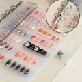 New Transparent Nail Art Piece Storage Book Large Capacity Multiple Size Storage Booklet Portable PVC Nails Sample Display Tool. 