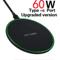 Wireless Charger for Infinix Note 30 Xiaomi Poco M5s Motorola Edge 40 MEIZU 20 Fast Charging Pad Power Case Phone Accessory. 