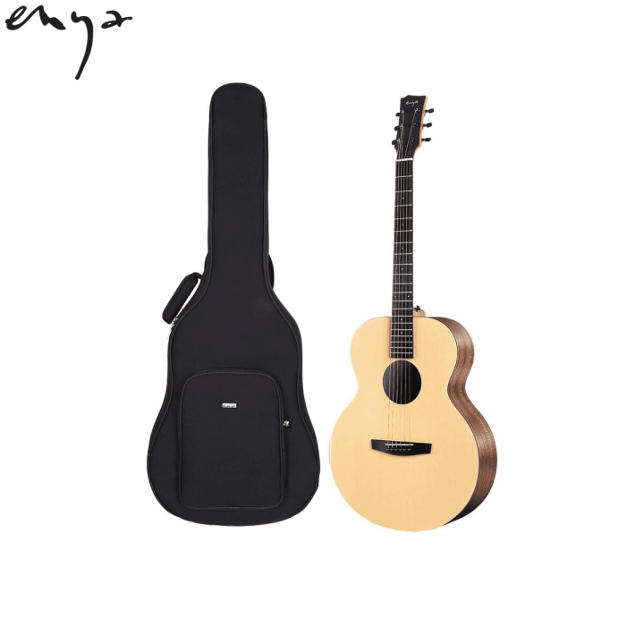 Enya EMX0 36inch Acoustic HPL Spruce and HPL Koa Travel guitar with Gig Bag