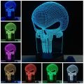 Orchid Toys Gift Table Table Lights Night RGB Bulb Lights 3D Alien Skull Eagle LED Mood Multicolor Remote Control Halloween Para. 