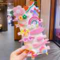 Cute Rainbow Candy Accessories Set/Polymer Clay Hair Clip Cutters Infant Hair Clips Hair Clip / 14 Pcs In 1 Packet. 