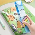5PCS/Set Cartoon Snap-fastener A4 File Folder Waterproof Large Capacity File Organizer Test Paper Storage PP Document Bag Gift. 