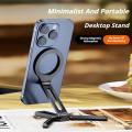 Aluminum Alloy Folding Travel, Desktop Foldable Vlog Phone Tripod Magsafe For Phone Holder Magnetic Stand For Stand. 