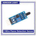 10PCS IR Infrared 3 Wire Flame Detection Sensor Module IR Flame Sensor Module Detector Smartsense For Arduino. 