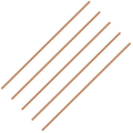 11.8 Inch Length Pure Copper Round Rod Bare Copper Metal Rod Solid Copper Rod Lathe Bar Stock (5 Pcs, 3 mm Dia). 
