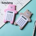 Sutuiying 1/2/3PCS Mini Cartoon Calculator Pocket Size 8 Digits Display Portable Kawaii Small Button Calculate Students School Calculating. 