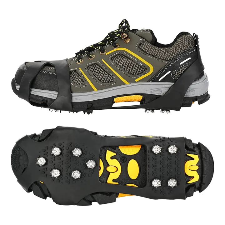 Outdoor%20Non-Slip%20Ice%20Snow%20Grips%20Cleat%20Crampons%20over%20Shoe/Boot%20Traction%20Cleat%20Slip-on%20Stretch%20Footwear%20Black%20(M)%20-%20Image%202