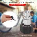 ARELENE Pressure Washer Twist Connect M22 14mm X 3/8 inch Quick Disconnect Plug High Pressure B Fitting Quick Coupler Nipple, 5000 PSI, TWIS281. 