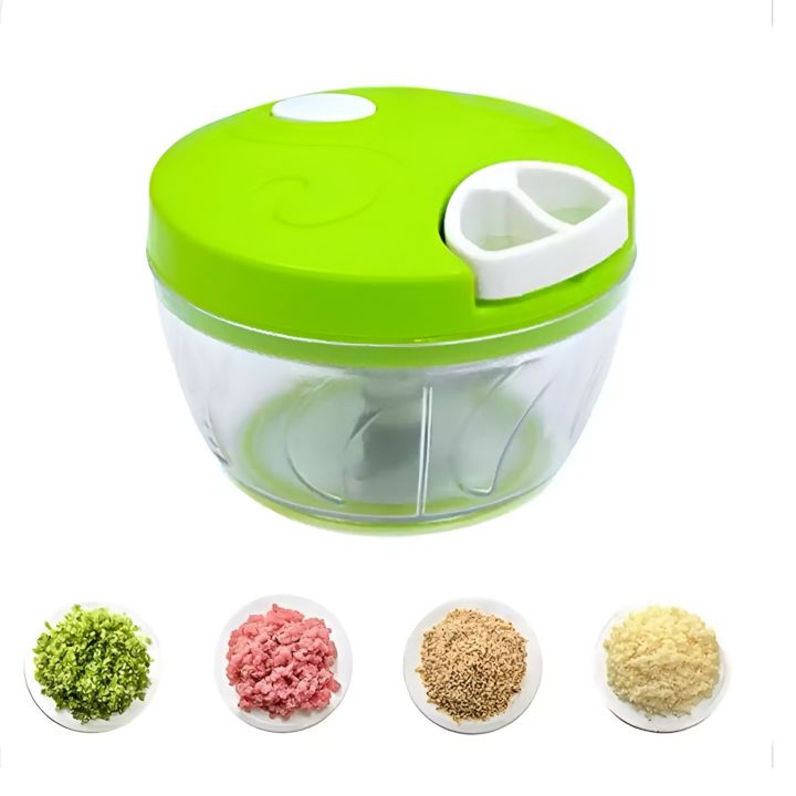 Easy Spin Cutter Manual Food Processor Vegetable Chopper Slicer Grinder Dicer