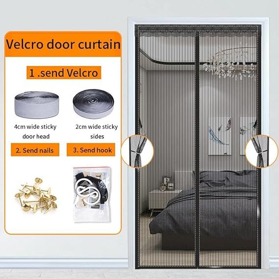 Summer%20Anti%20Insect%20Magnetic%20Mesh%20Door%20Curtain%20-%203.3%20x%207%20Ft%20-%20Image%202