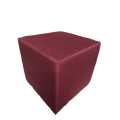 Maroon Ottoman Square Stool 15x15". 