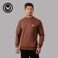 Wraon Brown Cotton Premium Inner Fleece Sweatshirt For Men - Fashion | Streetwear | Sweatshirts For Men | Men's Wear |. 