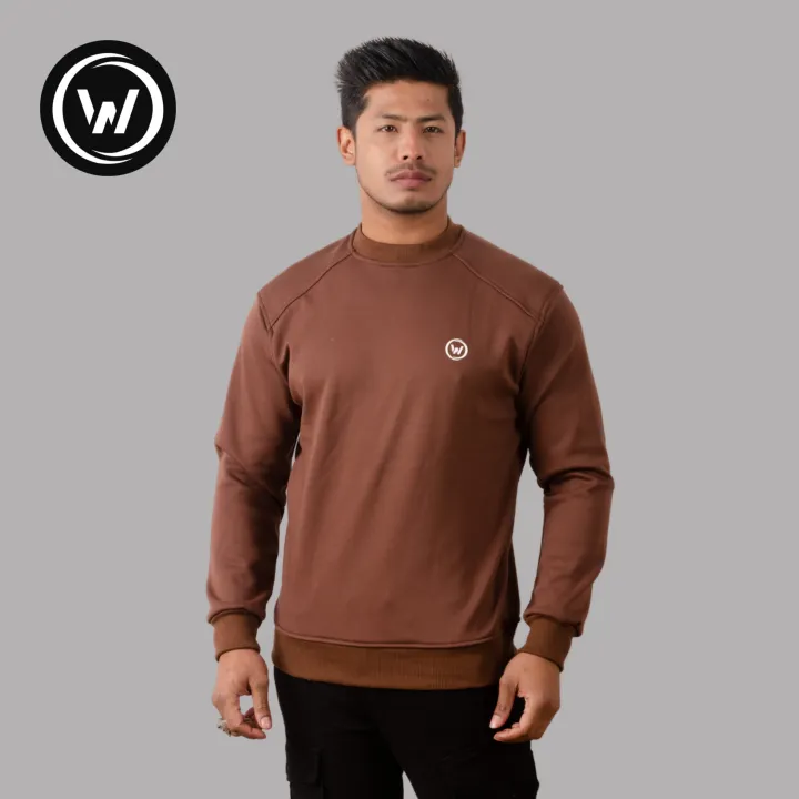 Wraon%20Brown%20Cotton%20Premium%20Inner%20Fleece%20Sweatshirt%20For%20Men%20-%20Fashion%20%7C%20Streetwear%20%7C%20Sweatshirts%20For%20Men%20%7C%20Men's%20Wear%20%7C%20-%20Image%203